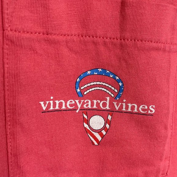 Vineyard Vines Coral Rose Lacrosse T-shirt Top - Picture 2 of 6
